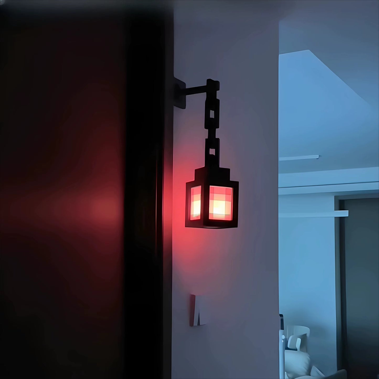 Blocky Pixel Lantern Night Light