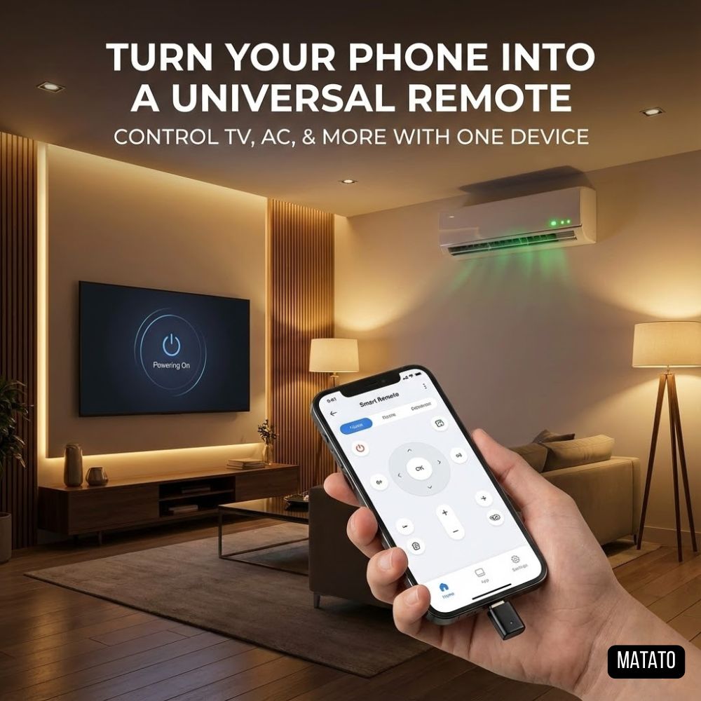 Universal Infrared Remote Control Adapter for Smartphone